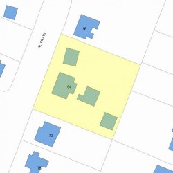 64 Allen Ave, Newton MA 02468-1702 plot plan