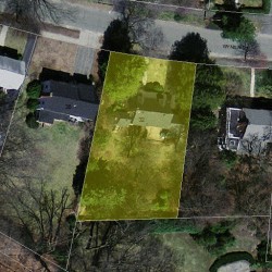32 Wyman St, Newton MA 02468-1517 aerial view