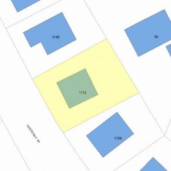 1150 Chestnut St, Newton MA 02464-1309 plot plan