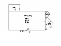 6 Glastonbury Oval, Newton MA  02468-1638 floor plan