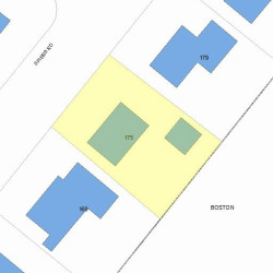 175 Spiers Rd, Newton MA  02459-3717 plot plan