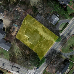 89 Grove St, Newton MA  02466-2316 aerial view