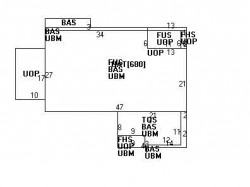 72 Bonad Rd, Newton MA 02465-2949 floor plan