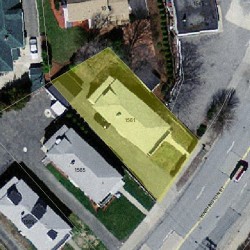 1561 Washington St, Newton MA 02465-2222 aerial view