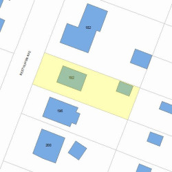 192 Beethoven Ave, Newton MA 02468-1728 plot plan