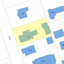 46 Elm St, Newton MA  02465-1806 plot plan