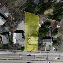 677 Boylston St, Newton MA 02459-2602 aerial view