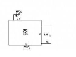 206 Winslow Rd, Newton MA  02468-1714 floor plan