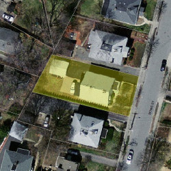 29 Rowe St, Newton MA 02466-1516 aerial view