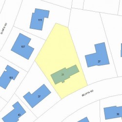 31 Selwyn Rd, Newton MA 02461-2123 plot plan