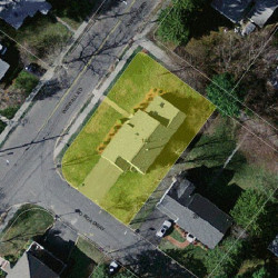 144 Wiswall Rd, Newton MA  02459-3545 aerial view