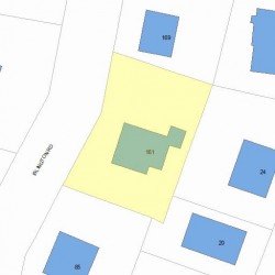 161 Islington Rd, Newton MA 02466-1023 plot plan