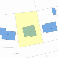 44 Chapin Rd, Newton MA 02459-1821 plot plan