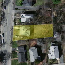 314 Lowell Ave, Newton MA  02460-2153 aerial view