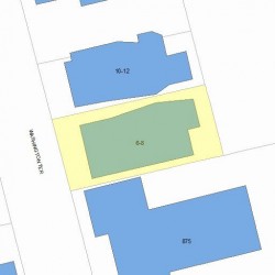 6 Washington Ter, Newton MA 02460-1541 plot plan