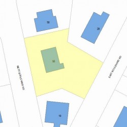 56 Boulevard Rd, Newton MA 02459-1204 plot plan