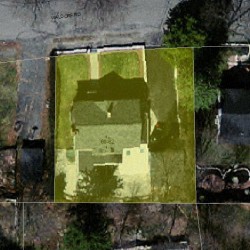 62 Waldorf Rd, Newton MA 02464-1013 aerial view