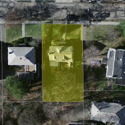 494 Ward St, Newton MA 02459-1136 aerial view