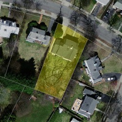 72 Fairway Dr, Newton MA 02465-1715 aerial view