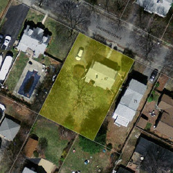 67 Underwood Ave, Newton MA 02465-1023 aerial view