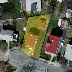39 Sharon Ave, Newton MA  02466-2522 aerial view