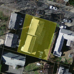 12 Gardner St, Newton MA  02458-1505 aerial view