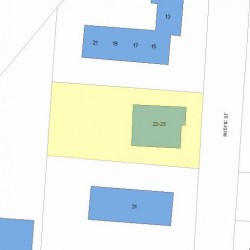 25 Rustic St, Newton MA 02458-1024 plot plan