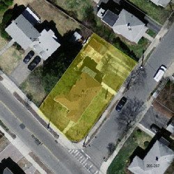 275 River St, Newton MA  02465-1437 aerial view