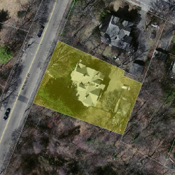 542 Walnut St, Newton MA 02460-2431 aerial view