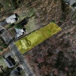 136 Christina St, Newton MA 02461-1916 aerial view