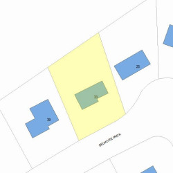 33 Belmore Park, Newton MA 02462-1503 plot plan
