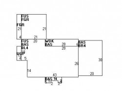 442 Chestnut St, Newton MA  02468-1006 floor plan