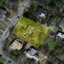 32 Hancock St, Newton MA 02466-2309 aerial view