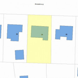 94 Parker Ave, Newton MA 02461-1815 plot plan