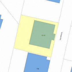 15 Cottage Pl, Newton MA 02465-1525 plot plan