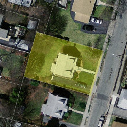 11 Talbot St, Newton MA  02465-1617 aerial view
