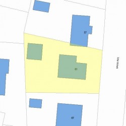 61 Davis Ave, Newton MA 02465-1925 plot plan