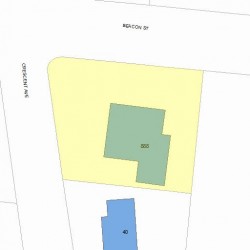 888 Beacon St, Newton MA  02459-1801 plot plan