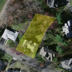 91 Littlefield Rd, Newton MA  02459-3010 aerial view