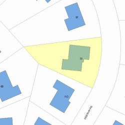 99 Deborah Rd, Newton MA 02459-2837 plot plan