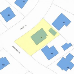 88 Carver Rd, Newton MA 02461-1337 plot plan
