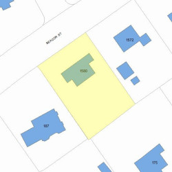 1580 Beacon St, Newton MA 02468-1508 plot plan