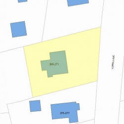 269 Lowell Ave, Newton MA 02460-1821 plot plan