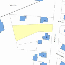 17 Lexington St, Newton MA  02465-1029 plot plan