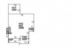 31 Clyde St, Newton MA  02460-2208 floor plan