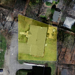 15 Colman St, Newton MA  02465-1740 aerial view
