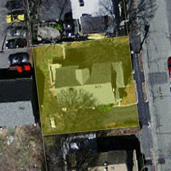 9 Hale St, Newton MA 02464-1310 aerial view