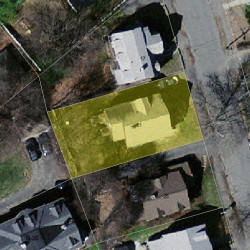 21 Aberdeen St, Newton MA  02461-1801 aerial view