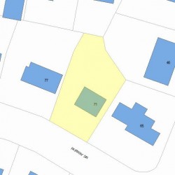 71 Fairway Dr, Newton MA 02465-1737 plot plan