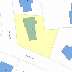 5 Helene Rd, Newton MA 02468-1024 plot plan
